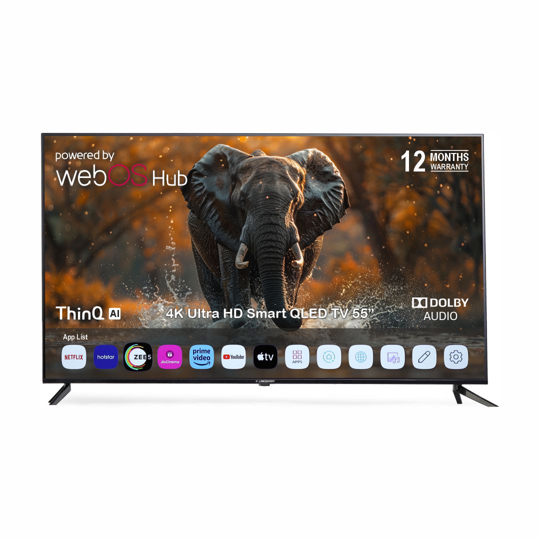 55 Inch 4K Ultra HD Smart WebOS QLED TV (LB551NSW)