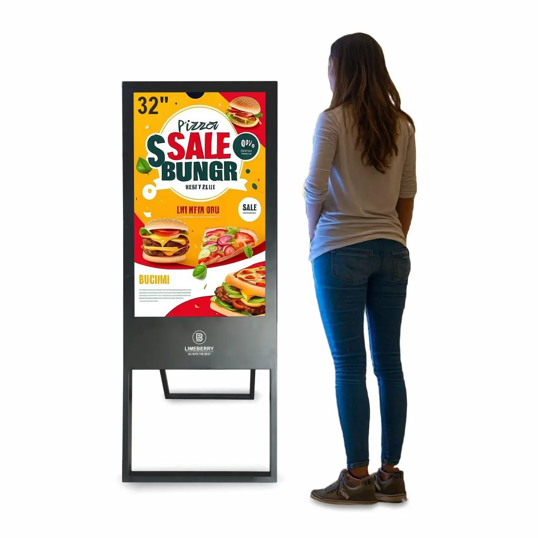 32 Inch Indoor Digital Signage Standee A-Shape HD Resolution Screens Led Display (LB321-AU)