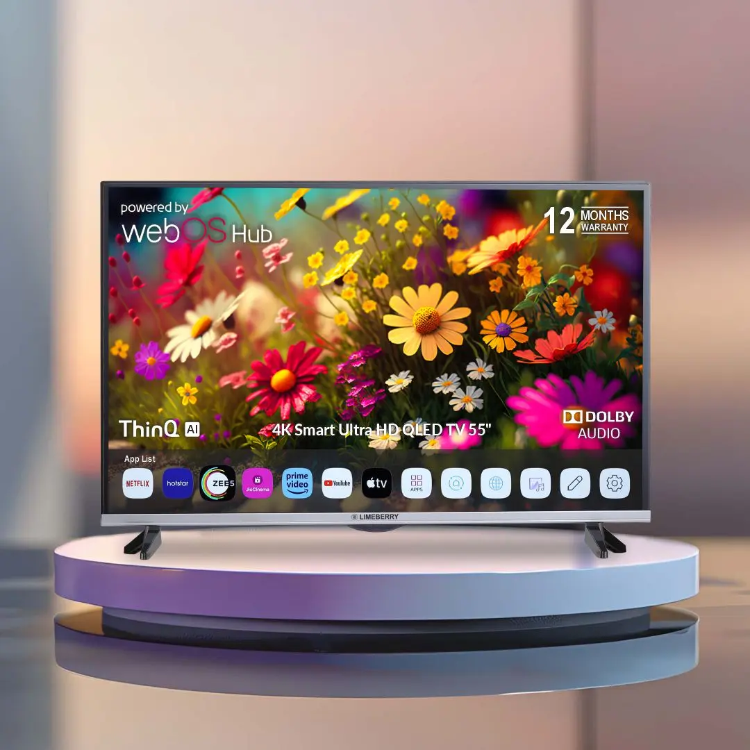 55 Inch 4K Ultra HD WebOS Smart QLED TV (EQLED55)