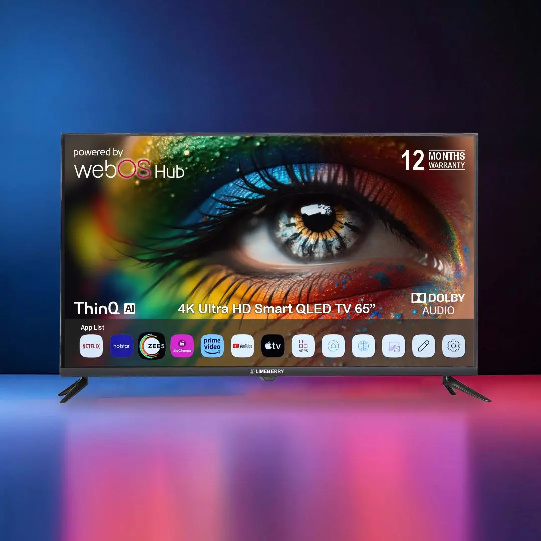 65 Inch 4K Ultra HD WebOS Smart QLED TV (EQLED65)